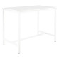 Table haute Swap L 140 x H 110 x P 80 cm Blanc