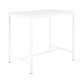 Table haute Swap L 120 x H 110 x P 80 cm Blanc