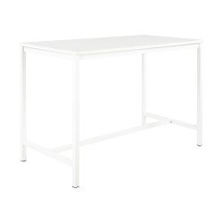 Table haute Swap L160 x H 110 x P 80 cm Blanc