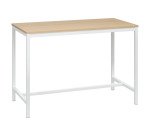 Table haute Swap L160 x H 110 x P 80 cm chêne clair