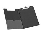 Porte-bloc A4 à rabat noir 23,5 x 36,5 cm - Wonday