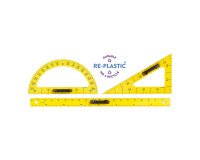 Set de traçage aimanté incassable jaune - 3 pièces