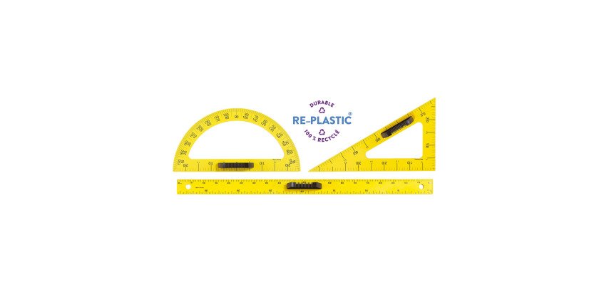 Set de traçage aimanté incassable jaune - 3 pièces