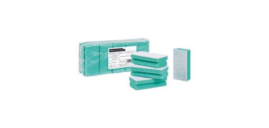 Spugne Pro-Color – fibra antigraffio – verde – 10 pz
