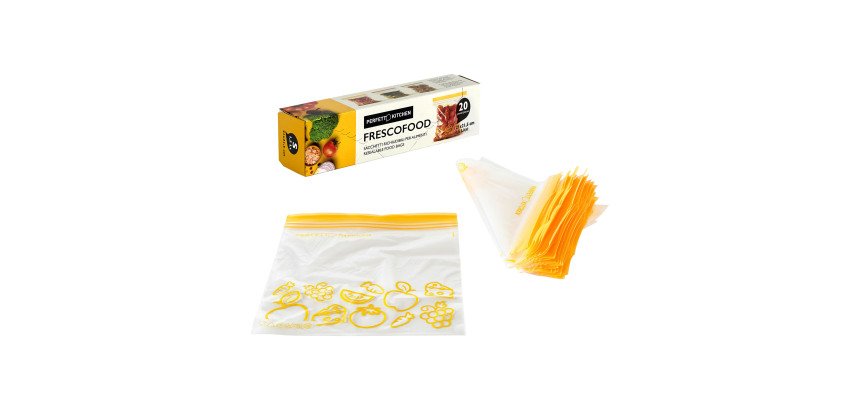 Busta frigo/congelatore Frescofood - 21 x h 21,5 cm – S – 1.5 litri - 20 pz