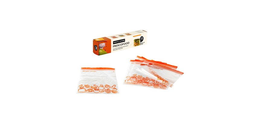 Busta frigo/congelatore Frescofood - 24 x h 27,5 cm – M – 2.5 litri - 15 pz