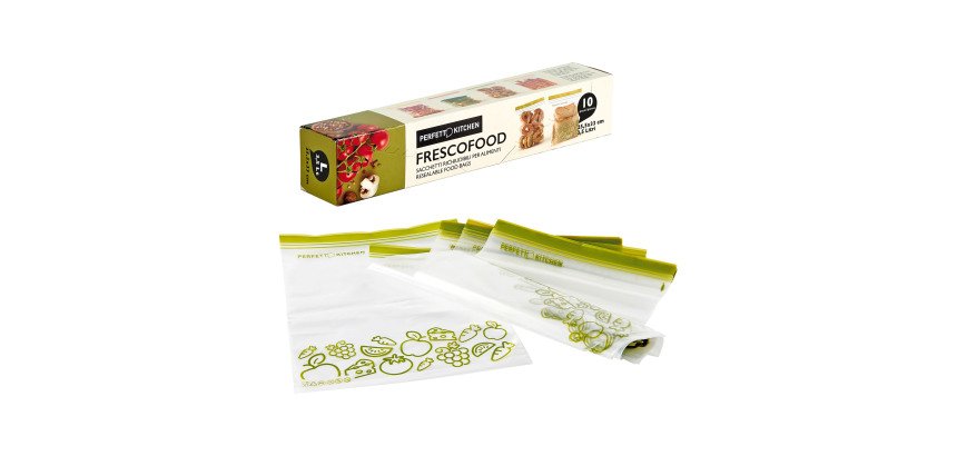 Busta frigo/congelatore Frescofood - 25,5 x h 33 cm – L – 3.5 litri - 10 pz
