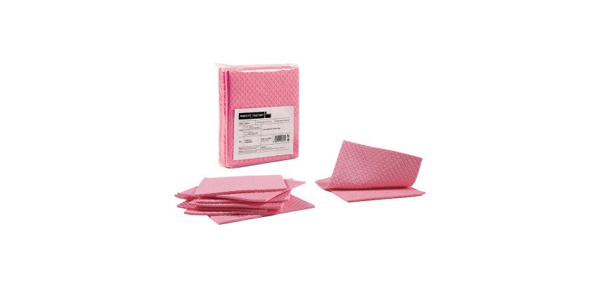 Pannospugna modello Aquos - cm. 18x20 – rosso - conf. 10 pezzi