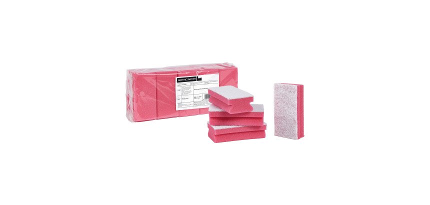 Spugne Pro-Color – fibra antigraffio – rosso – 10 pz