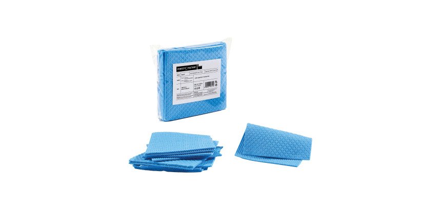 Pannospugna modello Aquos - cm. 18x20 – azzurro - conf. 10 pezzi
