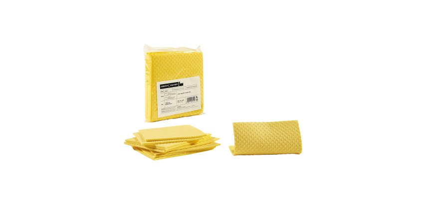 Pannospugna modello Aquos - cm. 18x20 – giallo - conf. 10 pezzi
