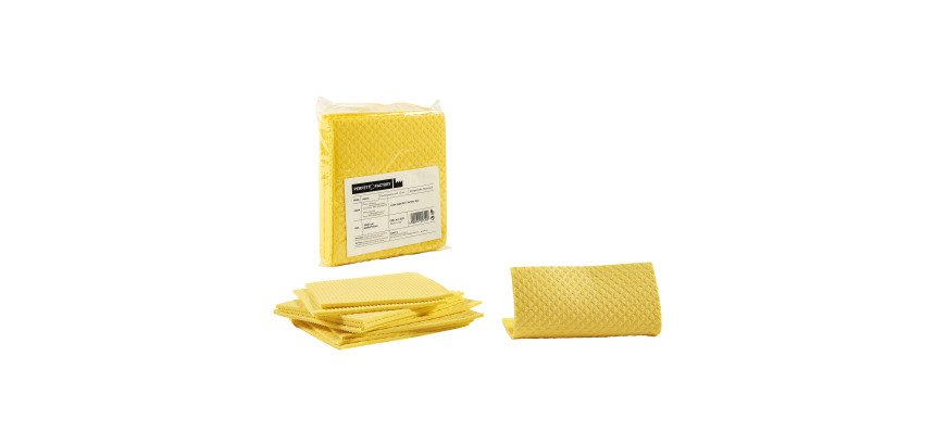 Pannospugna modello Aquos - cm. 18x20 – giallo - conf. 10 pezzi