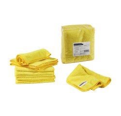 Panno in microfibra modello Ultrega - cm. 40x40 - conf. 10 pezzi – giallo