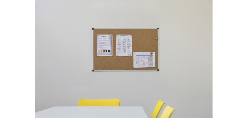 Kurkbord 'Maya' 900 x 600 mm alu kader