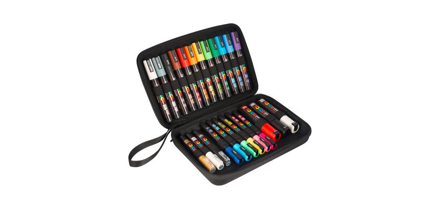 Marqueur à pigment, mallette de 24 pièces