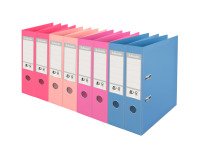 Plastic-coated lever arch file No. 1 Power Esselter Solea - Back 7.5 cm assorted colors