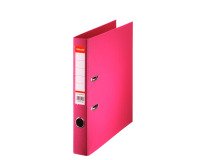 Classeur à levier plastifié Esselte Standard A4 - Dos 5 cm - Fuchsia