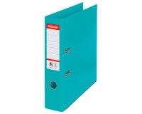 Cardboard lever arch file Esselte N°1 Power Vivida A4 - Back 7.5 cm turquoise