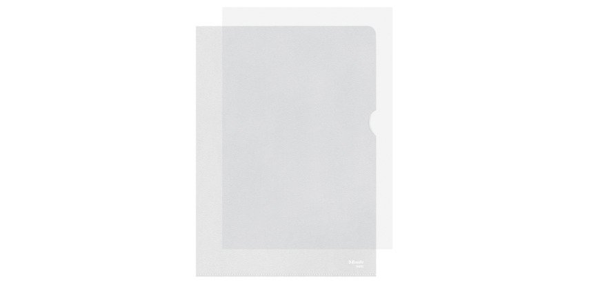 Plastic Corner Shirt Esselte A4 textured 11/100th colorless - Pack of 100