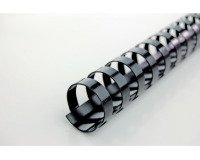 Plastic ring binding comb CombBind 12 mm black - Box of 100