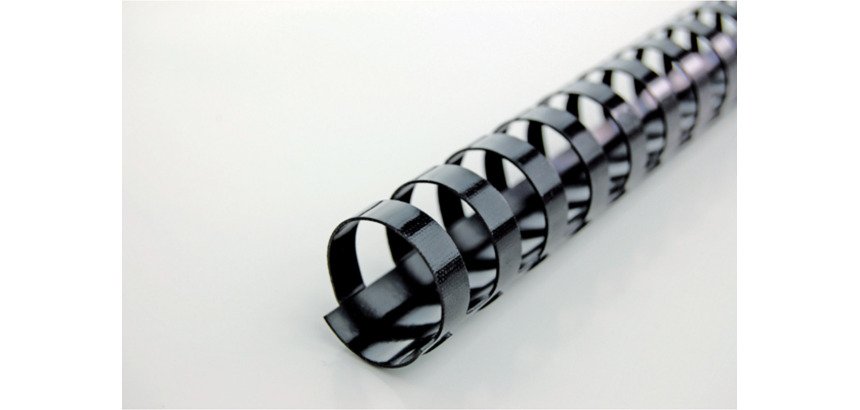 Baguette reliure anneaux plastique CombBind 12 mm - Boîte de 100