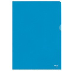 Chemise coin plastique Esselte A4 polypropylène 12/100e grainé couleur transparente - Paquet de 100