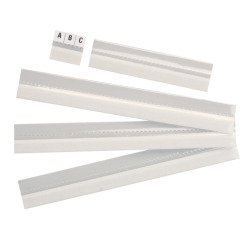 Self-adhesive tabs for Esselte transparent - Pack of 5.
