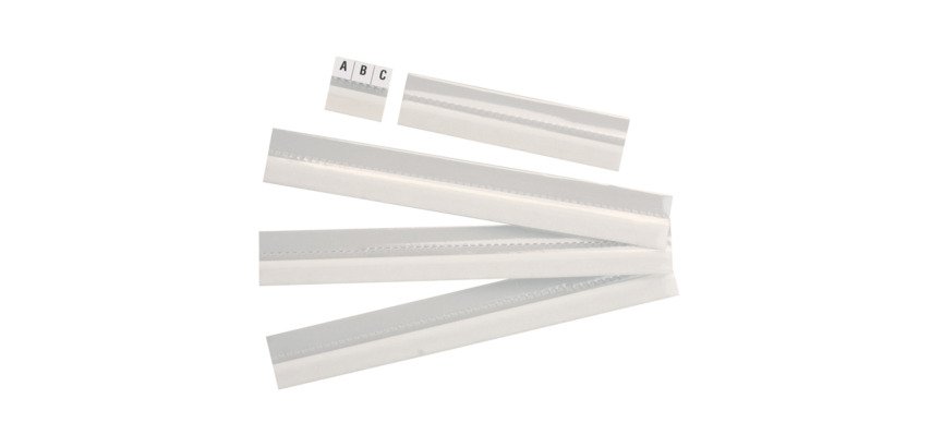 Cavaliers auto-adhésifs pour onglets Esselte transparent - Paquet de 5