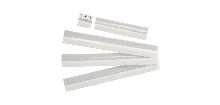 Cavaliers auto-adhésifs pour onglets Esselte transparent - Paquet de 5