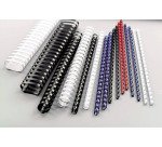 Baguette reliure anneaux plastique CombBind 12 mm - Boîte de 100