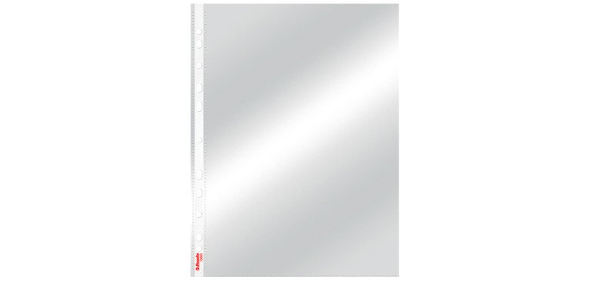 Pochettes perforées Esselte A4 polypropylène 4/100e lisse - Boîte de 100