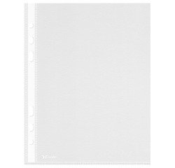 Punched pockets Esselte A5 textured polypropylene 5/100th - Box of 100
