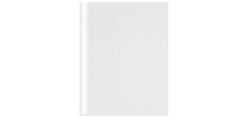 Pochettes perforées Esselte A5 polypropylène 5/100e grainé  - Boîte de 100