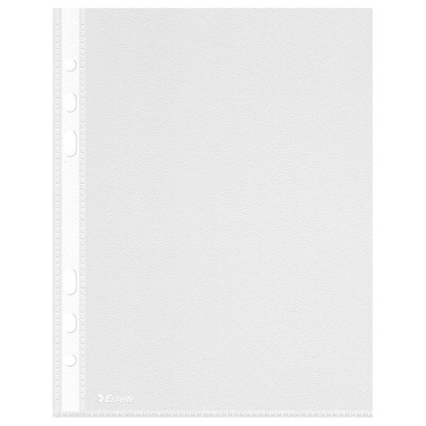 Pochettes perforées Esselte A5 polypropylène 5/100e grainé  - Boîte de 100