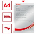 Pochettes perforées Esselte A4 polypropylène lisse 7,5/100e - Boîte de 100