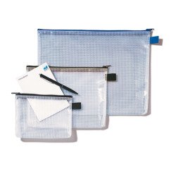 Storage pouch with zipper closure A5 Rexel Mesh Bags