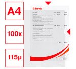 Chemise coins papier avec fenêtre Leitz A4 160 g - Paquet de 100