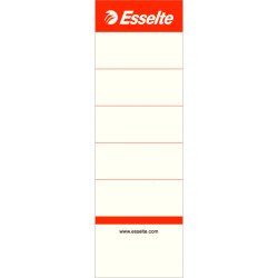 Etiquette non adhésive pour classeur à levier 158 x 50 mm Esselte blanche - Paquet de 10