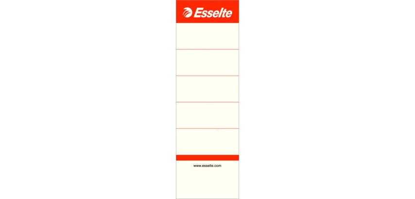 Non-adhesive labels for lever arch file Esselte 158 x 50 mm white - Pack of 10