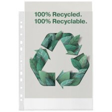 Showtas Esselte recycle PP A4 70µ 11-gaats transparant 100 stuks