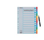 Intercalaires A4 carte colorée Esselte 12 onglets - 1 jeu