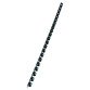 Baguette reliure anneaux plastique CombBind 8 mm noire - Boîte de 100