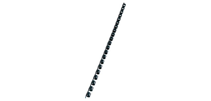 Drahtbinderücken Kunststoff CombBind 8 mm schwarz - Pack von 100 Stück
