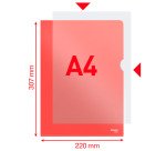 Dosier uñero Esselte A4 polipropileno rugoso 12/100 transparente - Paquete de 100