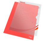 Dosier uñero Esselte A4 polipropileno rugoso 12/100 transparente - Paquete de 100