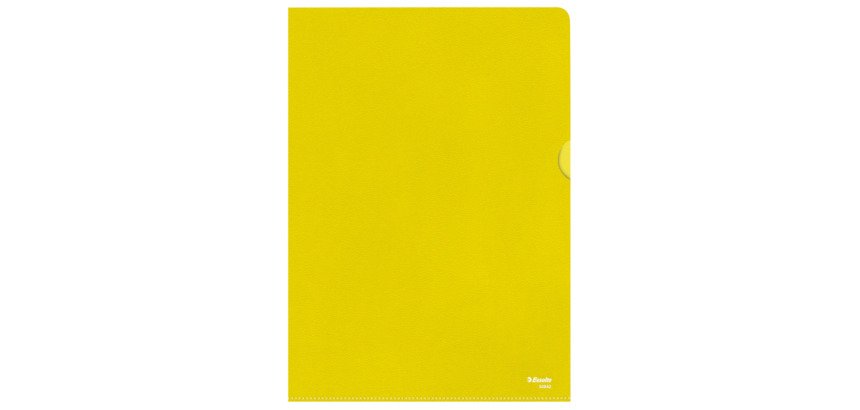 Chemise coin plastique Esselte A4 polypropylène 12/100e grainé couleur transparente - Paquet de 100