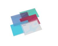 Pochette de rangement à pression A4 Rexel couleurs assorties - Paquet de 6