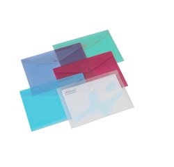 Document holder with press stud A4 Rexel assorted colors - Pack of 6