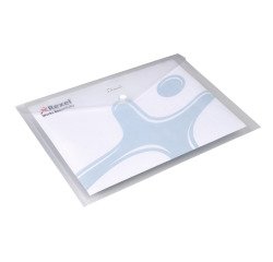 Document holder with press stud A4 Rexel Ice clear - Pack of 5