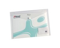 Enveloptas Rexel ice A4 + visitekaart transparant